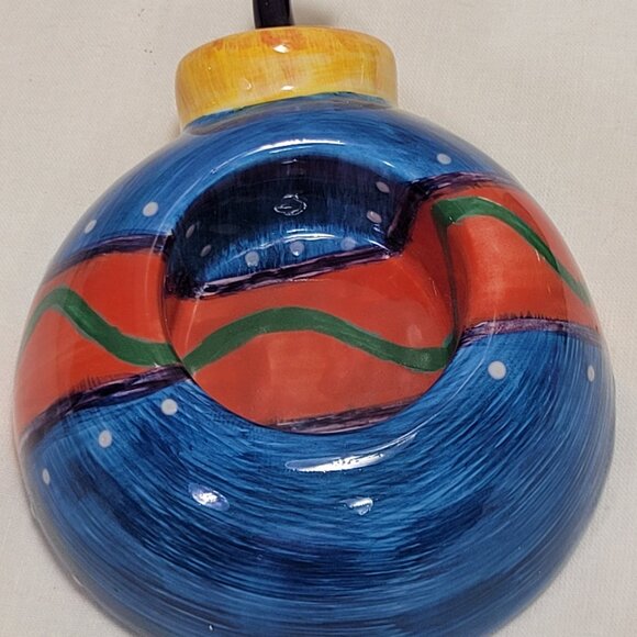 Set of 3 - Tea-light candle holder - ceramic - Hand Painted - Marianne Richmonds - Picture 10 of 16